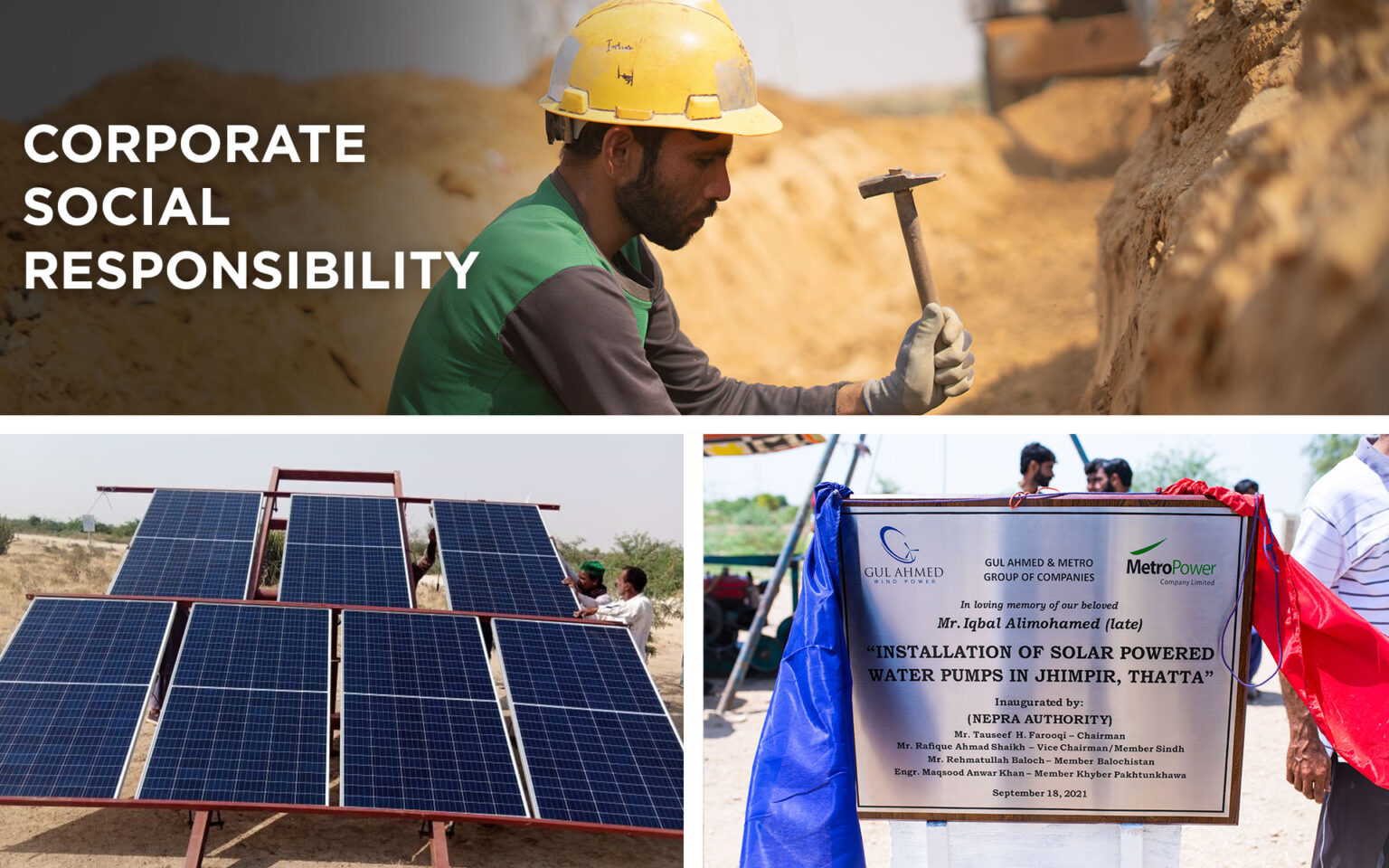 Corporate Social Responsibility – MetroPower Pakistan